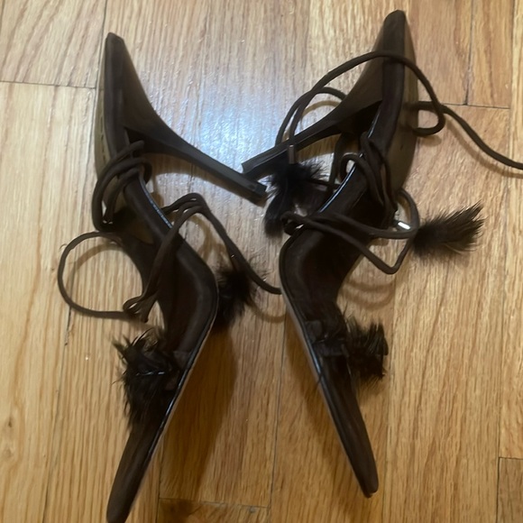 New !Bebe Lace Up Sandals - Picture 1 of 5